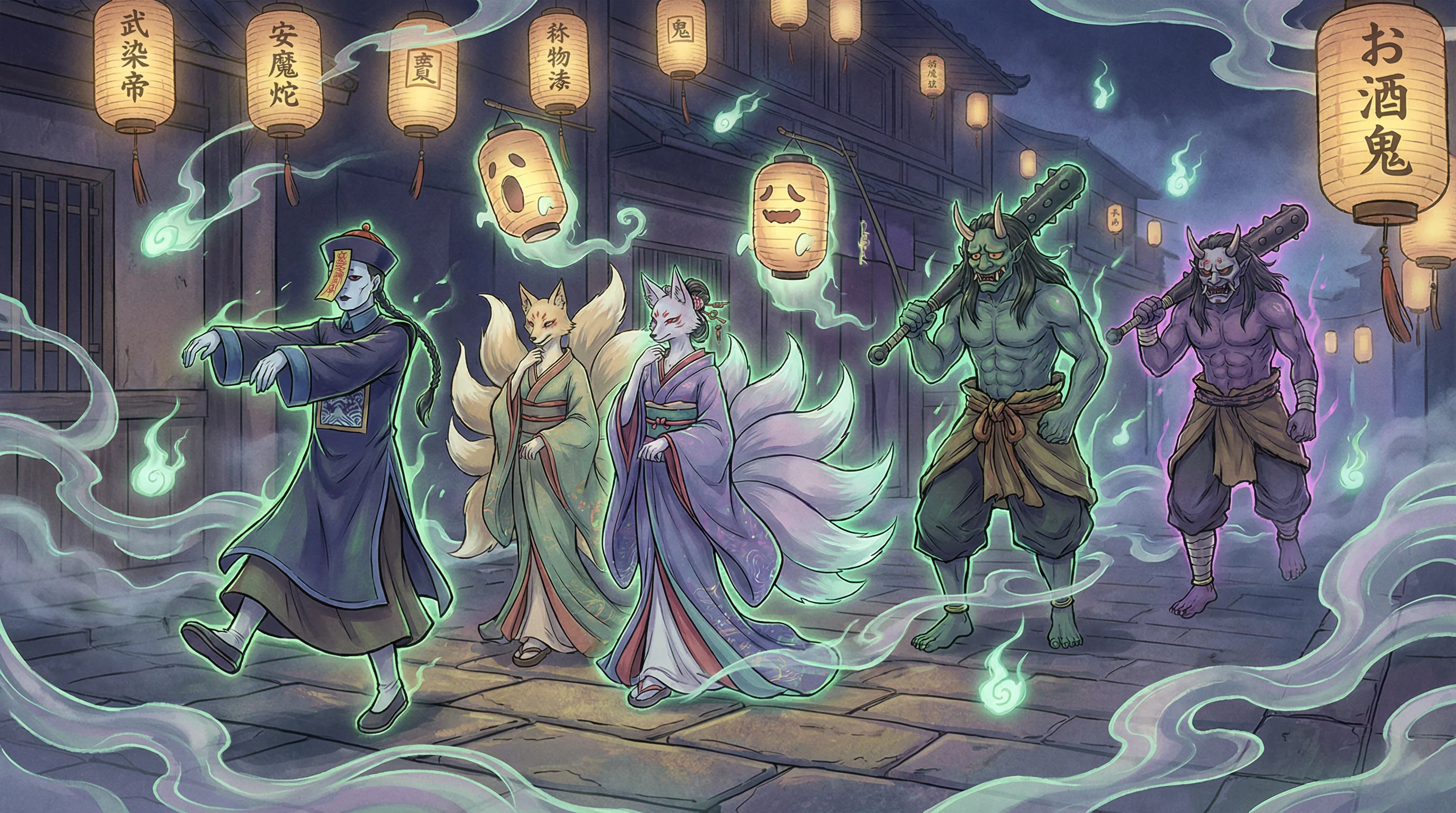 百鬼夜行 - 重口老熟妇 中日鬼怪动漫